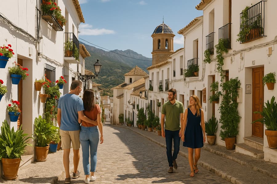Paysage de la Costa Blanca autour d’Alicante, vue sur les plus beaux villages entre mer et montagne