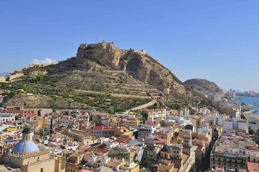 Le château Santa Barbara à Alicante