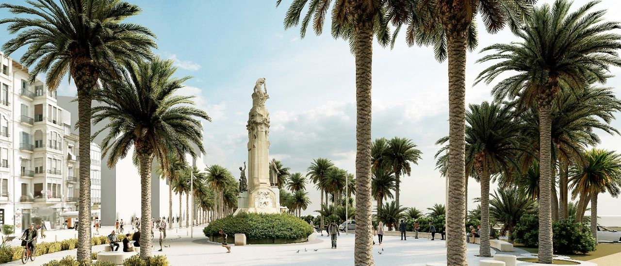 Projet de la façade maritime devant l'Esplanade