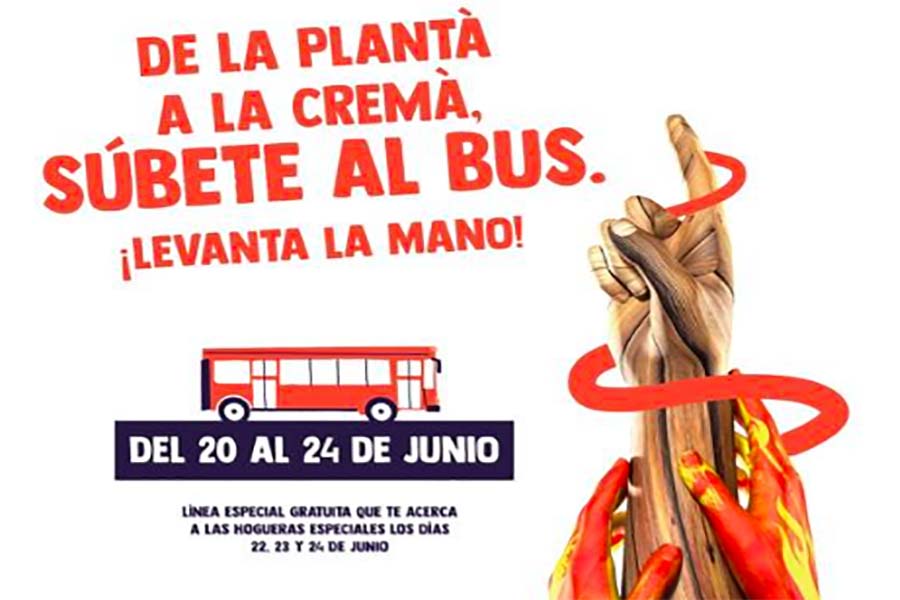 bus hogueras alicante