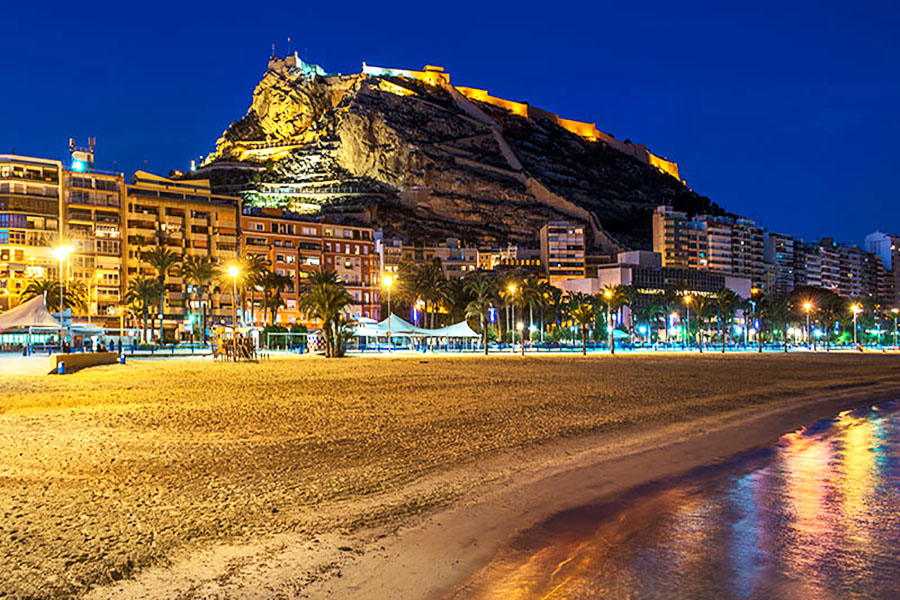 Alicante et le Château Santa Barbara