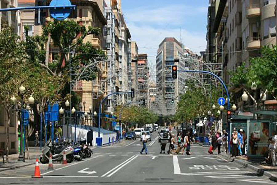 Amendes zone bleue, motos à Alicante