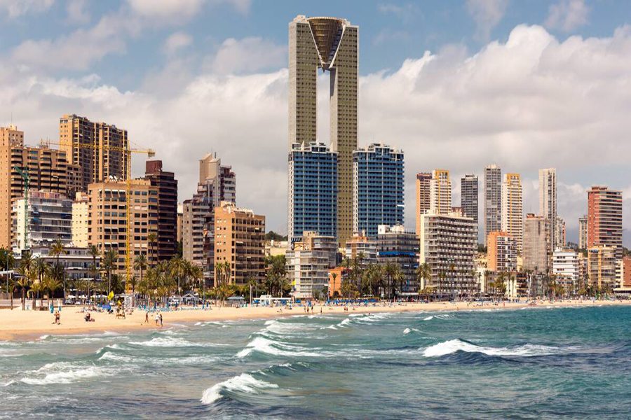 touristes à Benidorm