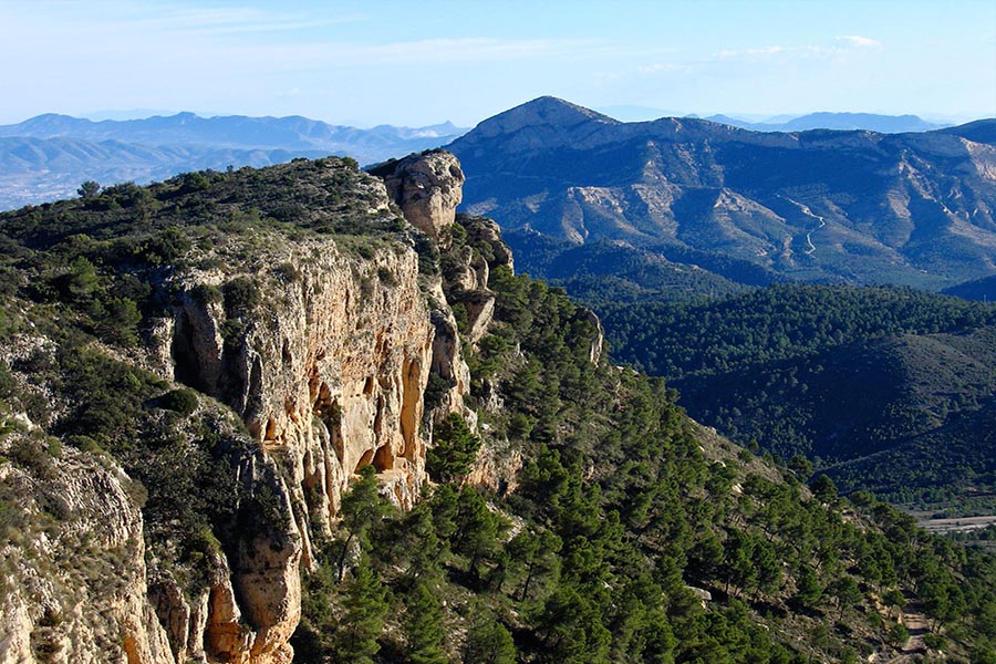 Les montagnes de la province d'Alicante