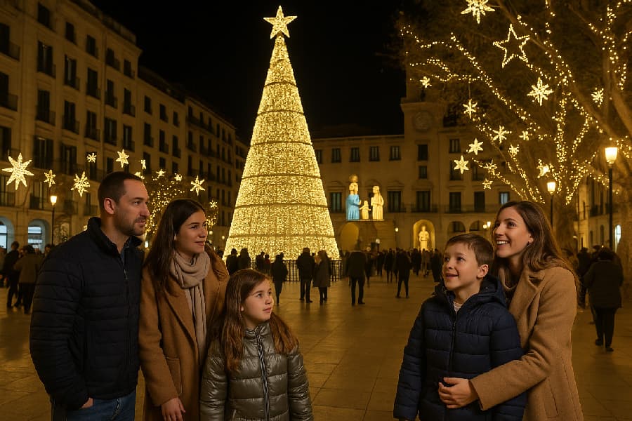 Alicante allume Noël