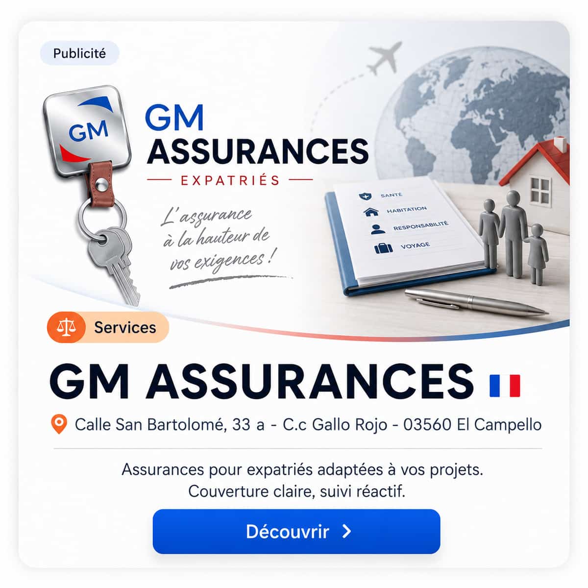 Publicité GM Assurances