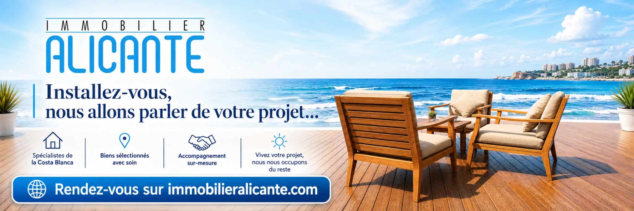 Immobilier Alicante - Installez-vous, nous allons parler de votre projet