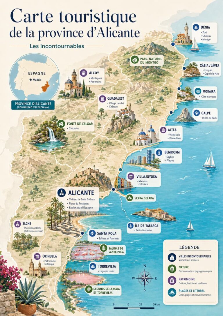 CARTE PROVINCE D'ALICANTE