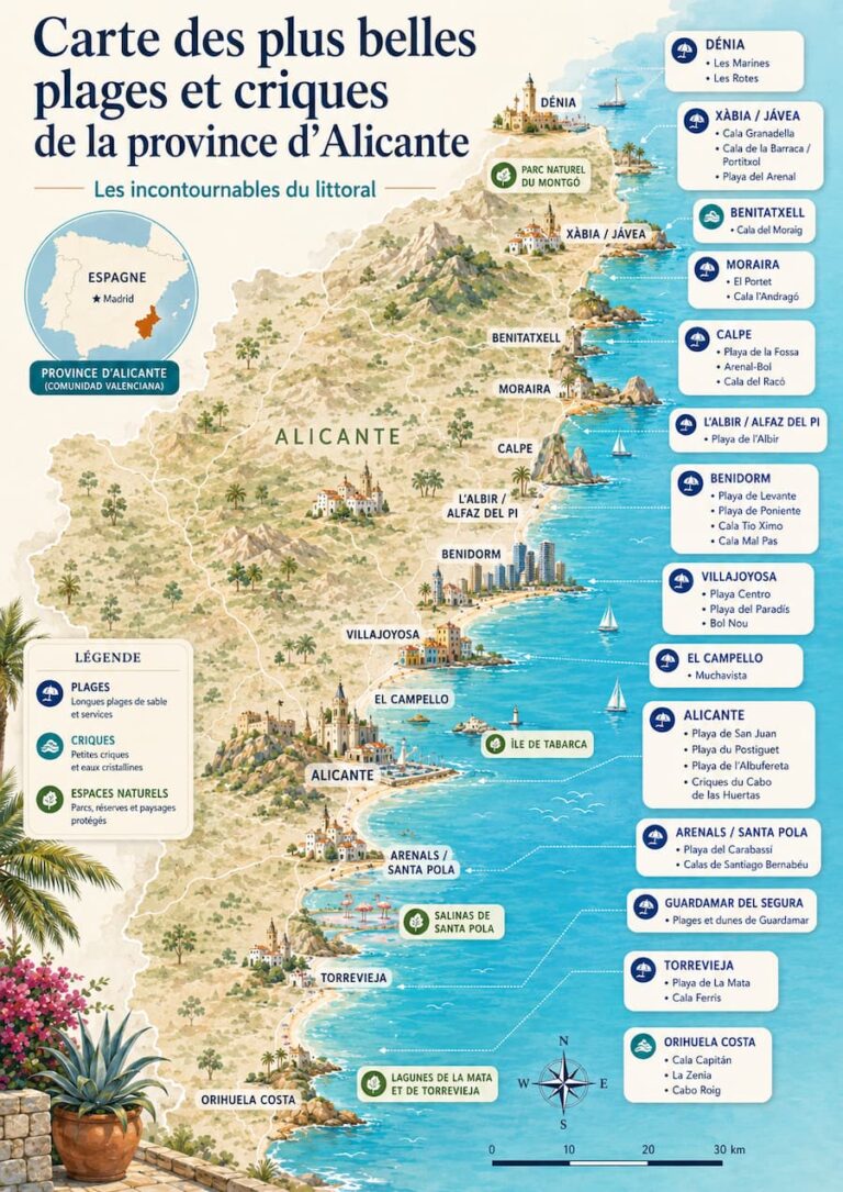 caret plages province d'Alicante