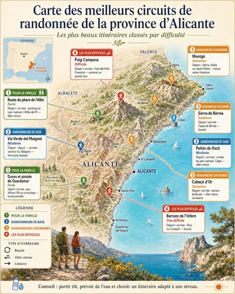 randonnée province d'alicante