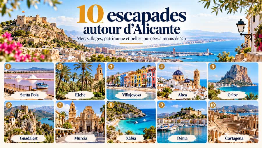 10 escapades autour d'Alicante