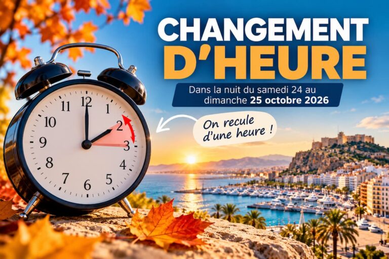 Changement d’heure sur la côte méditerranéenne